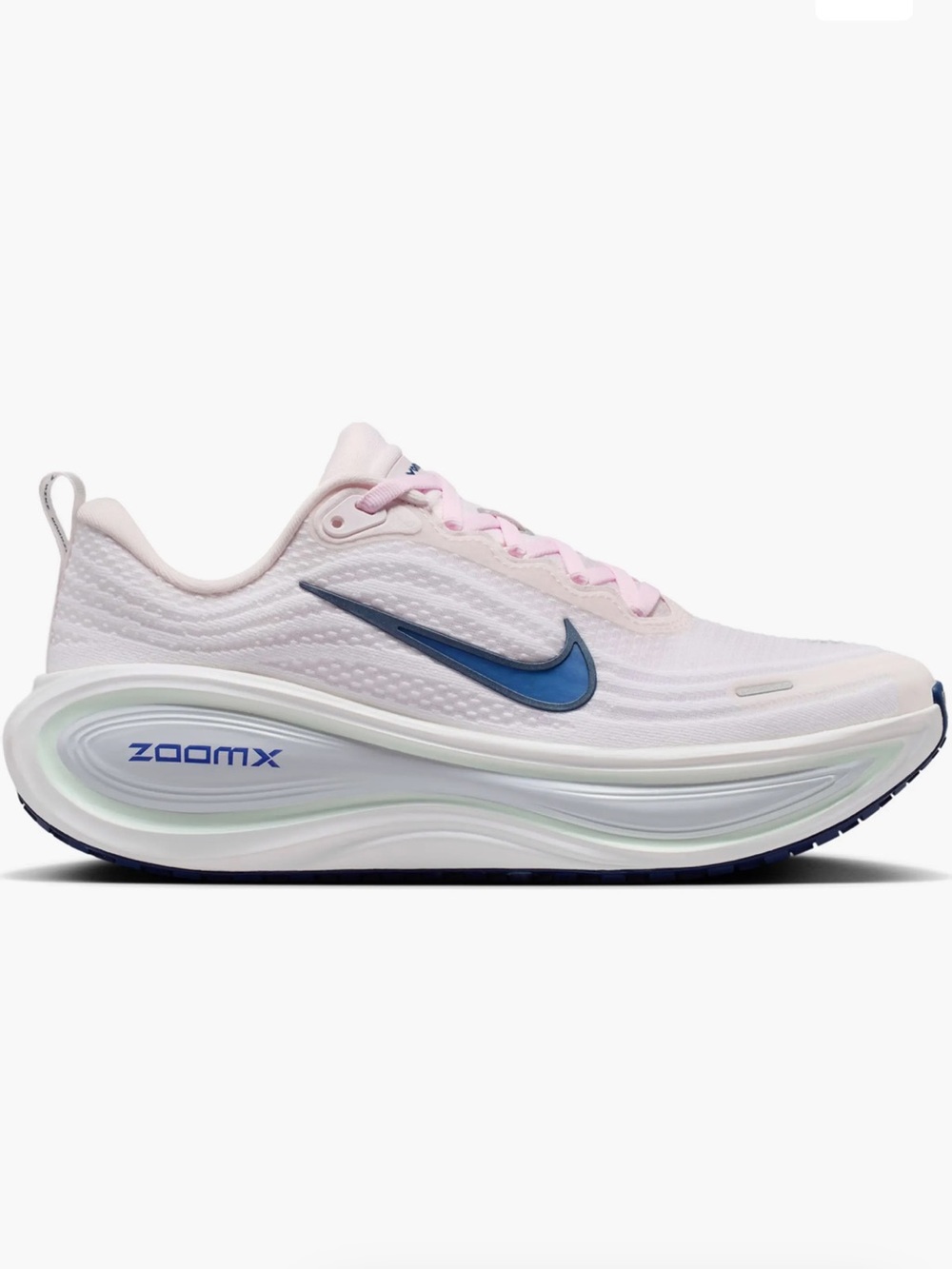 Nike Women Vomero Plus Running Shoe Pearl Pink/White/Barely Green/Midnight Navy